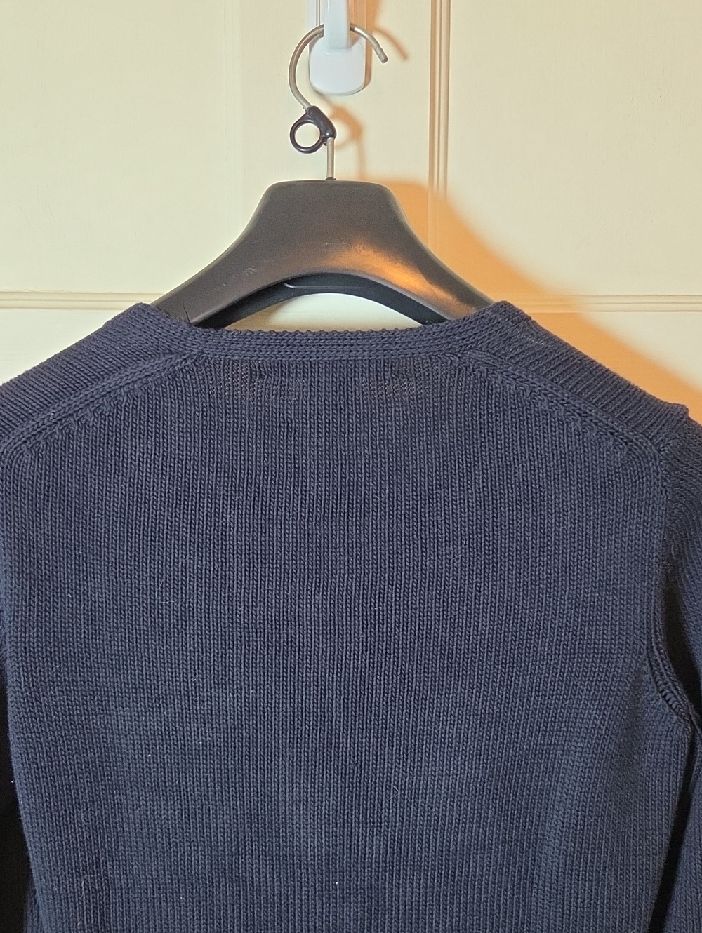 Vintage Ralph Lauren Lace-Up Knit Sweater In Navy With White Laces SZ Medium - Picture 11 of 11